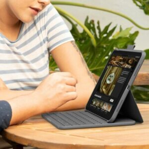 Logitech Slim Folio Full Size Keyboard Case for iPad